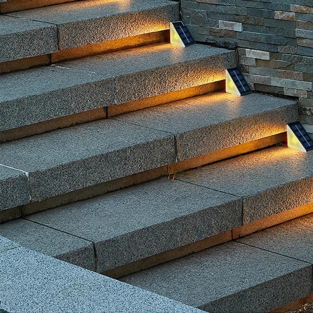 GlowSteps™ - Erhellt eure Nächte mit diesen Treppenlichtern für den Außenbereich!