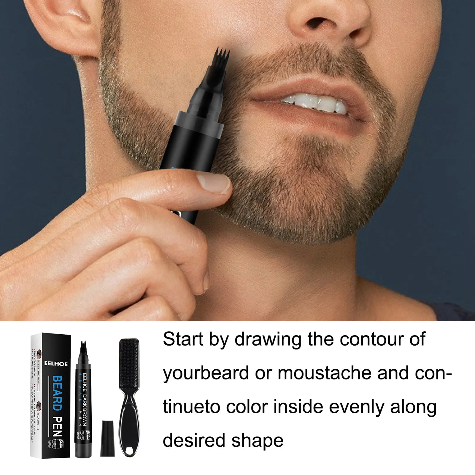 BeardMaster™ - Fühle dich selbstbewusst mit einem volleren Bart in weniger als einer Minute!