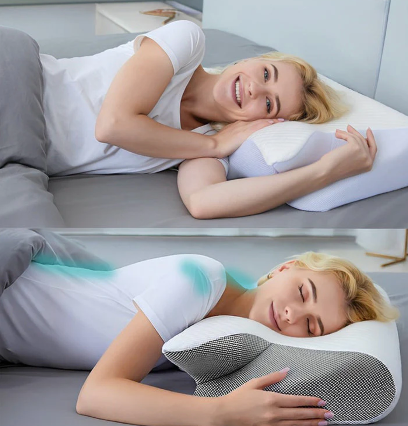 PainReliefPillow™ – Erfrischt aufwachen, ohne Nacken- und Schulterschmerzen!