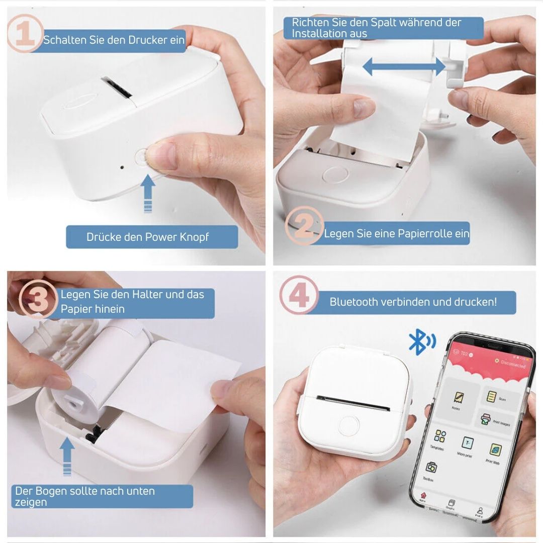 PocketPrint™ Tragbarer Thermodrucker